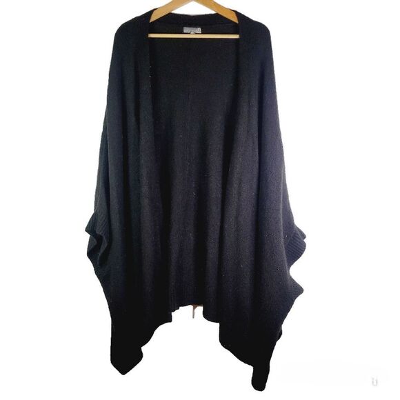 Sears Elegant Black Shawl Sweater - Picture 1 of 8